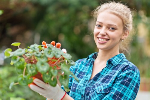 Local green waste transfer station handling recyclable garden materials